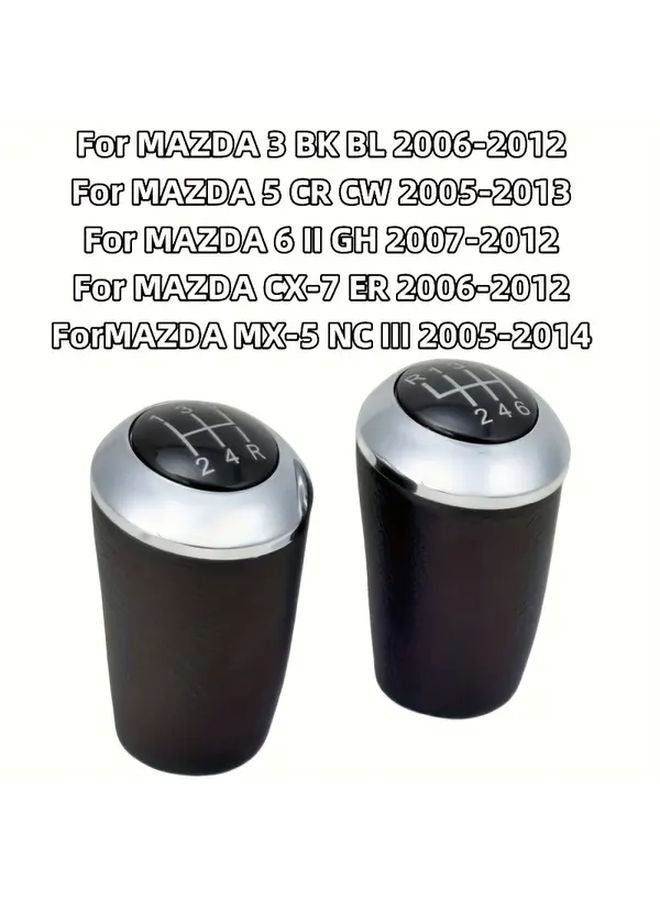 Black 6 Speed Manual Shift Knob For Mazda 3 6 MX 5 CX 7 2008 2012 Easy Install - Image 5